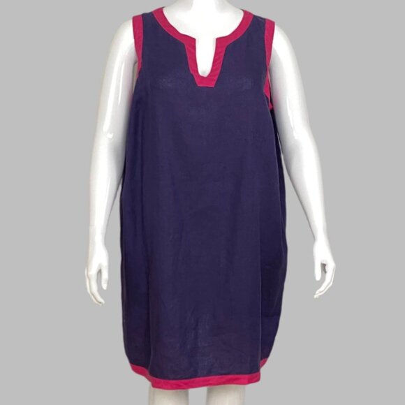 Sigrid Olsen sleeveless linen dress - Picture 1 of 5